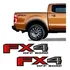Adesivos Fx4 Off Road Ranger F-1000 F-350 F-250 Vermelho Par