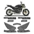 Adesivos Honda Cb 600 Hornet 2011 2012 Moto Preta Emblemas