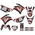 Adesivos Laminado Motocross Trilha Para Yamaha Xtz 250 19931 Cor Preto Vermelho