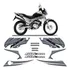 Adesivos Para Falcon Nx400 Adventure Spirit Honda Moto Prata