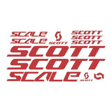 Adesivos Scott Scale Vermelho Montain Bike Mtb Bicicleta