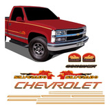 Adesivos Silverado Conquest 1999