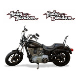 Adesivos Tanque Para Harley Davidson Dyna Super Glide 19281 Cor Branco/vermelho