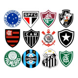 Adesivos Times De Futebol Jogos Brasileirão 24 Unidades 