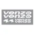 Adesivos Venzo Branco Montain Bike Mtb Bicicleta