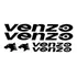 Adesivos Venzo Preto Montain Bike Mtb Bicicleta