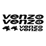 Adesivos Venzo Preto Montain Bike Mtb Bicicleta