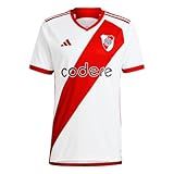 Adidas Camisa Masculina Soccer River Plate 23/24 Home - Um Aceno Para A Casa E Estilo Do Clube, Branco/vermelho, M