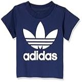 Adidas Originals Camiseta Infantil Com Trevo, índigo Noturno, M