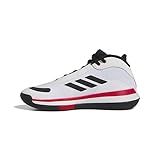 Adidas Tênis Unissex Adulto Bounce Legends, Branco/preto/vermelho Brilhante, 37 Br