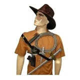 Adulto Fantasia Indiana Jones Chapeu Chicote Arma Coldre