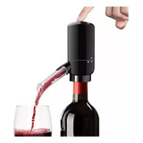 Aerador E Dispensador De Vinho Elétrico Decantador Pilha Cor Preto