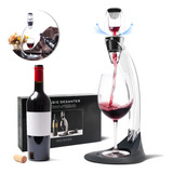 Aerador Para Vinho Decantador Tinto Com Filtro E Suporte