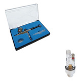 Aerografo Dupla Ação Copo Fixo Bico 0,3 Confeitaria+filtro