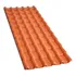 Afort Terracota 6 Ondas 242x88cm Pvc Laranja
