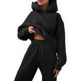 Agasalho Conjunto Moletom Preto