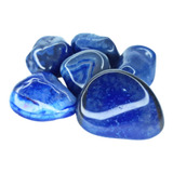 Ágata Azul Pedra Rolada 1kg Semi Preciosas Magia Da Pedra