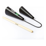Agogo Duplo Gope Profissional Preto 678 Com Baqueta