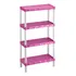 Agraplast 914 Estante Plástico 4 Prateleiras Cor Rosa
