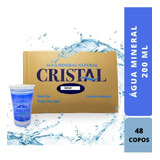 Água Cristal Copo 200 Ml   Caixa Com 48 Unidades  gold