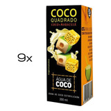 Água De Coco Coco Quadrado 200ml Sabor Maracujá 9un