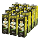 Água De Coco Esterilizada Coco Quadrado Caixa Com 12un