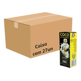Água De Coco Esterilizada Quadrado Caixinha 200ml Cx 27un