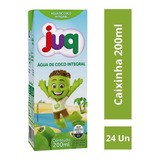 Água De Coco Integral Juq 200ml Caixa C 24 Un