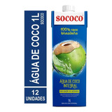 Água De Coco Sococo 1l 12 Unidades