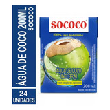 Água De Coco Sococo 200ml 24 Unidades