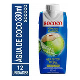 Água De Coco Sococo 330ml 12 Unidades