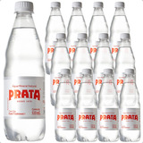 Água Mineral Prata Com Gás Garrafa Pet 510ml Kit Com 12