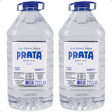Água Mineral Sem Gás Prata Galão 5 Litros Natural Kit Com 2