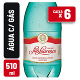 Água São Lourenço Mineral Com Gás Gfa Pet 510ml Fd C 6