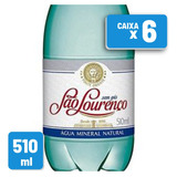 Água São Lourenço Mineral S gás Gfa Pet 510ml Fd C 6