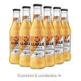 Água Tônica Orgânica Tangerina Wewi 255ml Pacote Com 6 Unidades