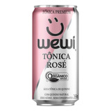 Água Tônica Rosé Orgânica Natural Premium Lata 269ml Wewi