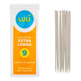 Agulha Aquarela N9 Extra Longa C 20 Unidades Para Bordar