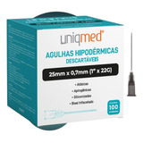 Agulha HiPodermica Preta 25x0