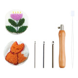 Agulha Madeira Bordado Caneta Bordar Artesanato Ponto Russo