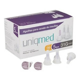 Agulha Para Caneta De Insulina 5mm 31g C  100 Un Uniqmed
