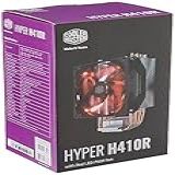 Air Cooler Para Processador Cooler Master Hyper H410r (led Vermelho) Com 4 Heatpipes E Ventoinha 92mm
