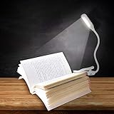 Ajcoflt Clip Led Na Luz De Leitura Luz De Livro Com 3 Níveis De Brilho Lâmpada De Leitura Com Modo De Luz Noturna Controle De Toque Suave