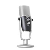 Akg Pro Audio Microfone Condensador Profissional Usb-c Ara, Modos De Captura De áudio De Padrão Duplo Para Podcasts, Blogs De Vídeo, Jogos E Streaming, Azul E Prata