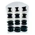Alargador Preto 6mm 8mm 10mm 12mm 14mm 16mm Plastico Kit