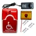 Alarme Audiovisual Para Banheiro Pne Pcd   Com Fio Cor Vermelho