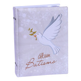 Álbum 100 Fotos 15x21 Batismo Branco Bebê Infantil Batizado