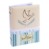 Álbum 100 Fotos 15x21 Batismo Listra Verde Infantil Batizado