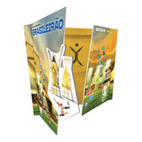 Álbum Capa Dura Metalizado 150 Figurinhas Brasileirão 2024 Album Exclusivo Campeonato Brasileiro