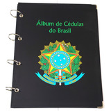 Álbum Cédula Antiga Do Brasil Com 4 Notas P Iniciar Coleção